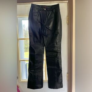 Danier Black Leather Pants